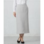 スカート 「洗える」ダンボールジャージー ナロー スカート