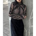 tシャツ 「LVEU.」レースデザインボディスーツ / トップス カットソー ストレッチ レース ボディースーツ ブラック ベージュ レディース