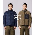 ダウンジャケット ダウン 「TAION(タイオン)」「ユニセックス」 マウンテン リバーシブル ハイネック ライトダウン×ソフトボア ジャケット メン