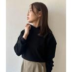 ニット セーター クロスケープデザインニット レディース