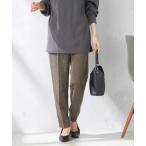 パンツ 「洗える」ツイード美ラクるスッキリ見えテーパードパンツ レディース