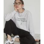 トレーナー スウェット カレッジロゴ スウェット トレーナー フロッキー/刺繍 レディース