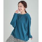 ショッピング裏起毛 tシャツ 「あったか」ドルマンスリーブ裏起毛トップス レディース