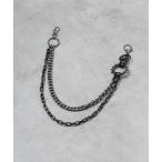  цепочка для бумажника [Bl]2 полосный цепочка для бумажника заклепки × квадратное ×ki разделение цепь 