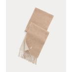 マフラー リバーシブル ウールブレンド マフラー メンズ