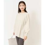 ニット セーター ラメフレアチュニックニット レディース