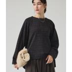 ショッピングラメ トレーナー スウェット 「大人のスウェット」ラメスウェットプルオーバー/秋服/冬服/ レディース