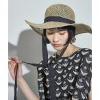 「THE YOn」 ストローハット FREE ブラック レディース