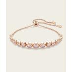 ブレスレット 「公式」「スワロフスキー」Imber Tennisブレスレット ミックス・ラウンド・カット， ピンク， ローズゴールドトーン・プレーティ