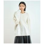 ニット セーター 箔プリント ブーク