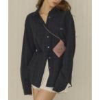 ブラウス シャツ embroidery over check shirts / エンブロイダリーオーバーチェックシャツ レディース