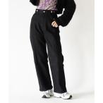 ジーンズ デニム デニムパンツ サイドボタン センターシーム リサイクルデニムパンツ レディース