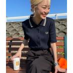 ポロシャツ ポロ 「FRED PERRY/フレッドペリー」 別注 ツインティップライン リブポロシャツ レディース