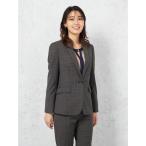 スーツ 「ウール100％」ジャケット 1つボタン「REDA」グレー チェック STOVEL＆MASON 通年「レディース」 レディース