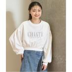 トレーナー ロゴクロップドプルオーバー キッズ 子供服 女の子