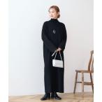 ワンピース モックネックニットワンピース