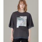 tシャツ シェルプリントTシャツ レディース