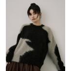 ショッピングTOKYO ニット セーター ランダムモチーフモヘアニット｜冬服 レディース