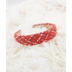 カチューシャ レッドツイードカチューシャ