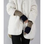 アームカバー バイカラーハンドウォーマー レディース メンズ