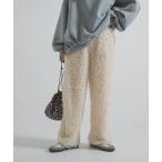 パンツ フェザーフリンジパンツ レディース