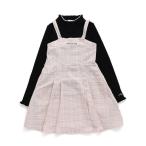 ワンピース パールストラップワンピ&リブニットセット キッズ 子供服 女の子