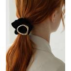 シュシュ 「VATSURICA」ベロア ニュアンス メタル シュシュ