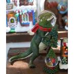 インテリア GLOBE DINOSAUR HOLD ON TREE/恐竜 クリスマススノードーム