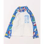  Rush Guard [ Shinkansen ] длинный рукав общий рисунок ZIP Rush Guard Kids ребенок мужчина 