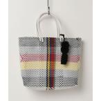 ショッピングカゴバッグ かごバッグ カゴバッグ 「Moon Bird/ムーンバード」手編みのメルカドバッグM・ポンポンチャーム付き