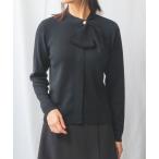 ショッピングニットタイ ニット セーター 「NARACAMICIE」タイネックニットカーディガン レディース