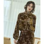 ショッピングフラワー ブルゾン アウター Flower Jersey CS フラワージャージカットソー レディース