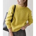 ニット セーター SHIPS any:「手洗い可能」シャギー クルーネック ニット プルオーバー レディース