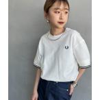 ショッピング半袖 tシャツ 「FRED PERRY/フレッドペリー」 ツインティップライン 鹿の子Tシャツ レディース