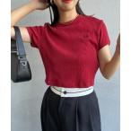 tシャツ 「FRED PERRY/フレッドペリー」 クロップド丈 ランダムリブカットソー レディース