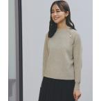ニット セーター 肩釦ラグランスリーブプルオーバー レディース