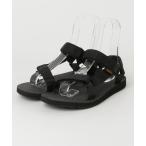 「Teva」 フラットサンダル 24cm ブラック レディース