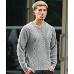 ショッピングＧＧ セーター ニット 「SOMEDIFF」選べる3柄デザイン7GGニット クルーネック Vネック ニットセーター メンズ 秋服 冬服 メンズ