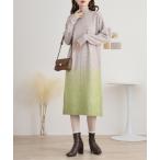 ショッピングニットワンピース ワンピース Anna Nicola グラデーションニットワンピース