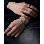 バングル 「MAISON CLUB」Simple Line Bangle / Inking version / Silver925/ KUN メンズ