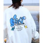 トレーナー スウェット 「Mark Gonzales/マーク ゴンザレス」裏起毛 アートワークデザイン オーバーサイズ クルースウェット メンズ レデ