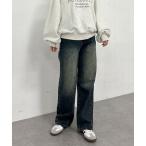 ジーンズ デニム デニムパンツ オーバーダイデニム レディース