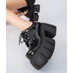 フォーマルシューズ 厚底 レースアップシューズ レディース