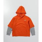 トレーナー MARNI(マルニ)Kids & Junior ワンポイントブランドロゴレイヤードフーディーパーカープルオーバー キッズ 子供服 男の子