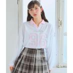 tシャツ レースナンバリングトップス キッズ 子供服 女の子