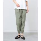 パンツ 麻混ドライタッチ ジョグパンツ レディース