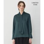 ブラウス シャツ 「WEB限定」 ドレープサテン ボウタイブラウス レディース