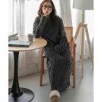 ルームウェア 部屋着 モールニット ルームワンピース レディース