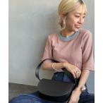 tシャツ 「MILLER/ミラー」 別注 配色 5分袖リブクルーネックTシャツ レディース