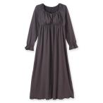 パジャマ ルームウェア ナイトブラ付きルーム＆ラウンジウェア ナイトブラ付き長袖ロングワンピース「ルナイト」 レディース